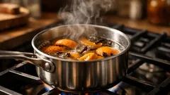 How to get rid of fried food smell fast with a tangerine and clove simmer pot