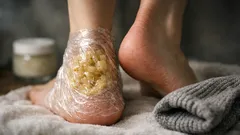 Try this 30-minute banana mask for softer heels this winter