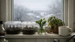 Start 15 flowers in January using just two containers with these seed-starting strategies