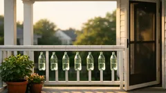 Do green bottles filled with water really repel mosquitoes and flies on your porch?