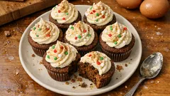 Gingerbread Cupcakes with Mascarpone Frosting—A Cozy Holiday Dessert