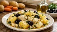 Baccalà con Patate: Tender Salt Cod and Potatoes with an Olive Oil–Vinegar Finish