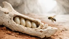 Scientists found fossil bee nests inside tooth sockets in a Caribbean cave