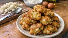 Crispy Italian Cauliflower Fritters with Anchovy—A Smart Way to Use Leftovers