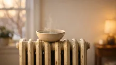Why people put a bowl of water on the radiator in winter