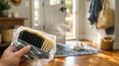 The plastic bag broom trick that grabs dust instead of pushing it around
