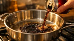 How to clean a burnt pot with cola in 15 minutes